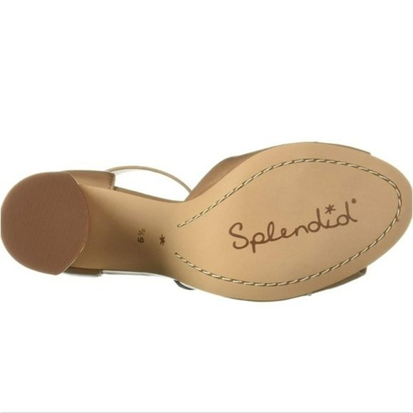 Splendid Thandie Leather Ankle-Strap Sandals Nude -6.5 - Picture 2 of 9